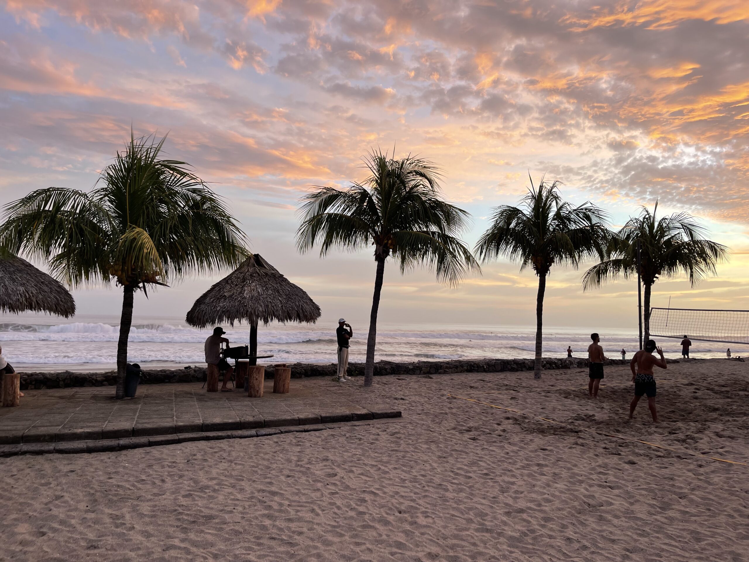 Travel in Nicaragua on the beach